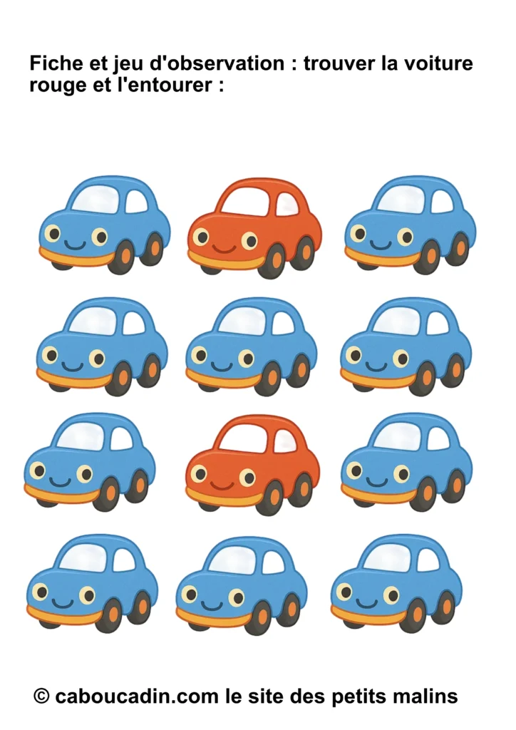 fiche jeu observation voiture intrus 8