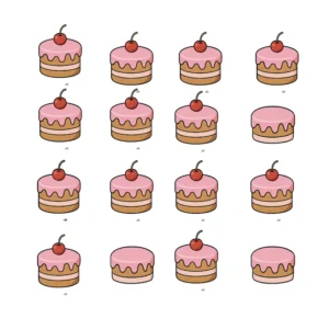 Fiches et Jeux d’observation pour enfants : retrouve le cupcake sans cerise ! Fiches et Jeux d’observation pour enfants : retrouve le cupcake sans cerise !