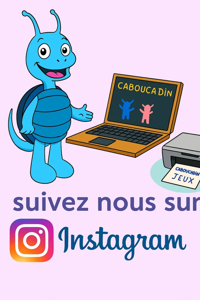 logo jeux imprimer intagram caboucadin
