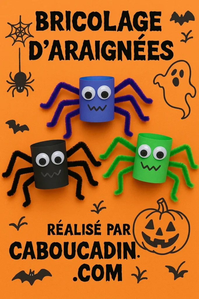 araignee halloween rouleau en carton 2