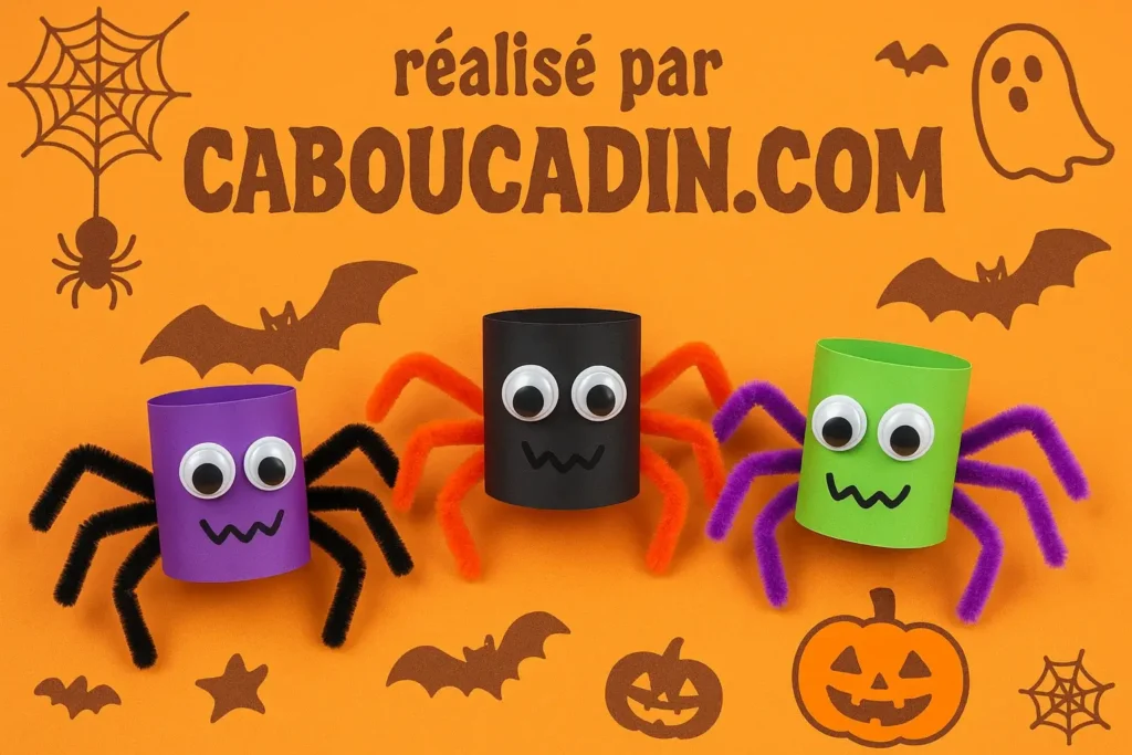 araignee halloween rouleau en carton 3