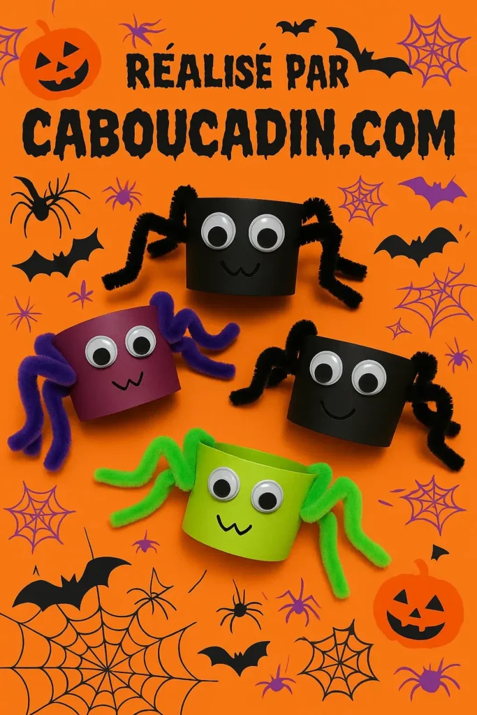 araignee halloween rouleau en carton 4