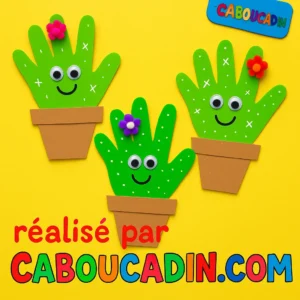 Bricolage maternelle : fabriquer un cactus rigolo avec lâempreinte de la main cactus-avec-empreintes-de-main-1