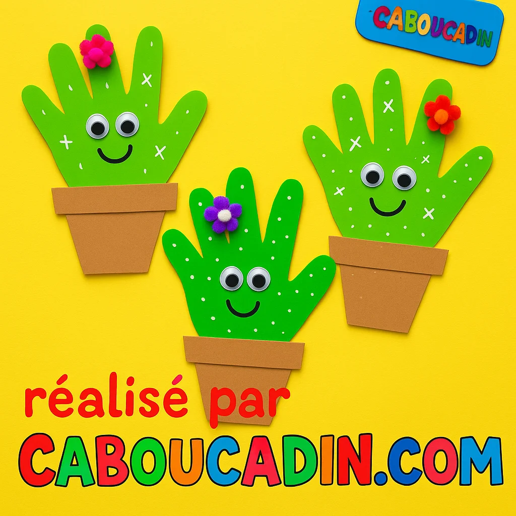 cactus avec empreintes de main 1