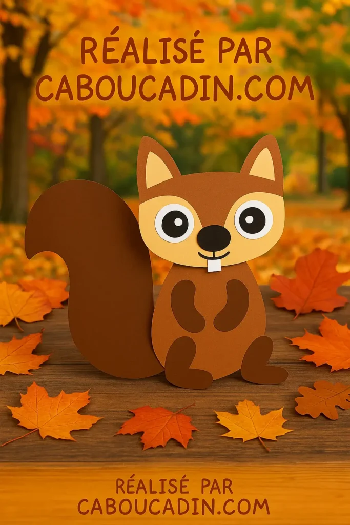 decoupage collage papier marron 2