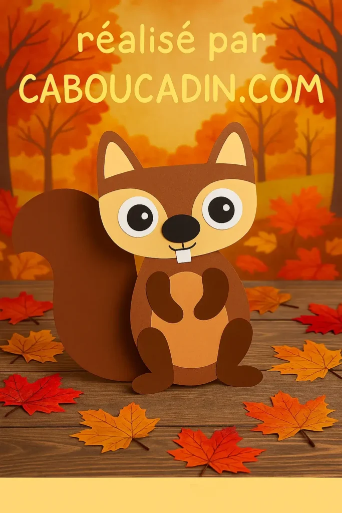 Bricolage automne maternelle : fabriquer un écureuil en papier facile et rigolo Bricolage automne maternelle : fabriquer un écureuil en papier facile et rigolo