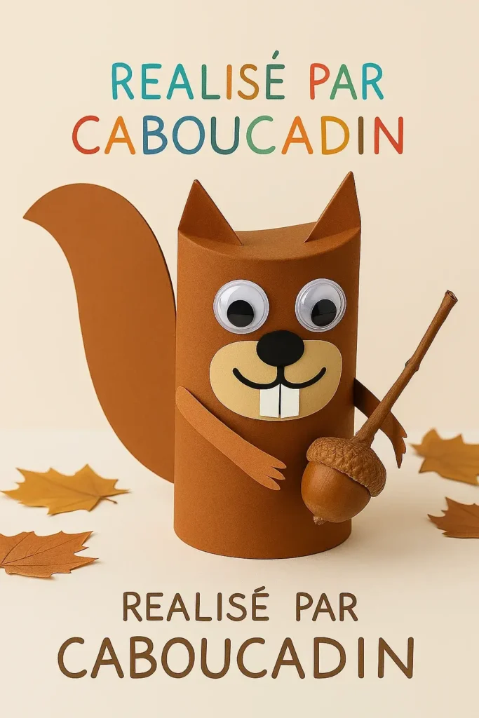 ecureuil avec rouleau en carton 1