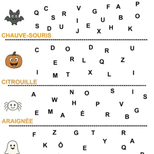 10 fiches maternelles Halloween français