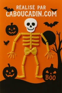 halloween-squelette-avec-pate-alimentaire