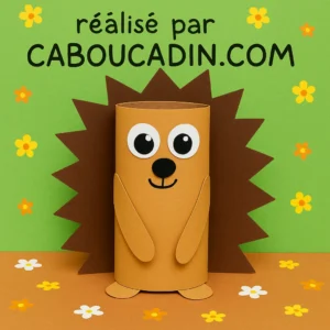 Bricolage maternelle : fabriquer un hérisson mignon avec un rouleau de papier toilette herisson-avec-rouleau-en-carton-2