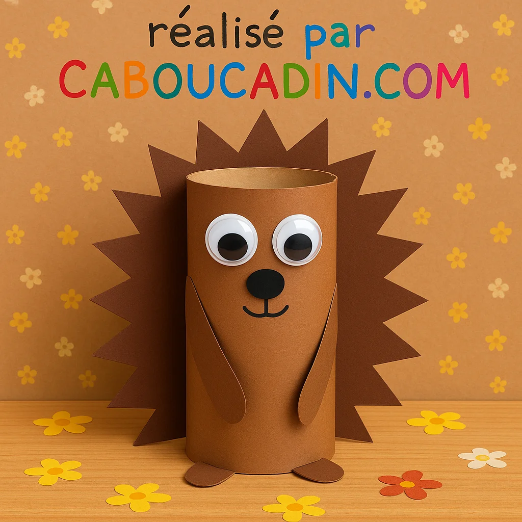 herisson avec rouleau en carton