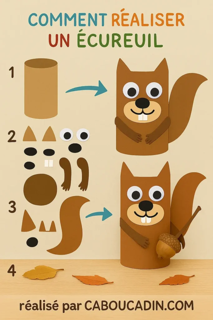 illustration tuto ecureuil avec rouleau en carton 2