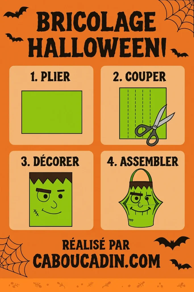 illustration tuto lanterne frankestein halloween caboucadin