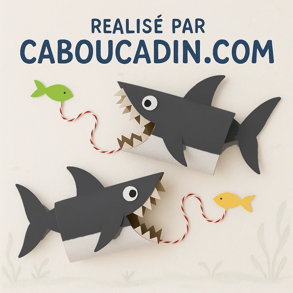requin avec rouleau en carton 1