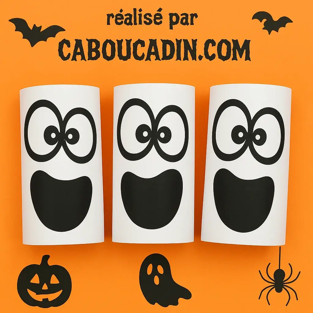 fantome hallowen ave rouleau carton papier toilette 1
