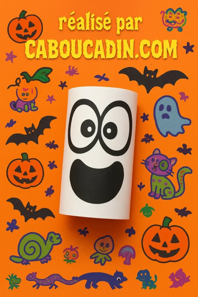 fantome hallowen ave rouleau carton papier toilette 4