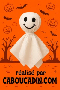 Fantôme d’Halloween en tissu ou serviette en papier : un bricolage maternelle facile fantome-hallowwen-avec-du-tissu-2