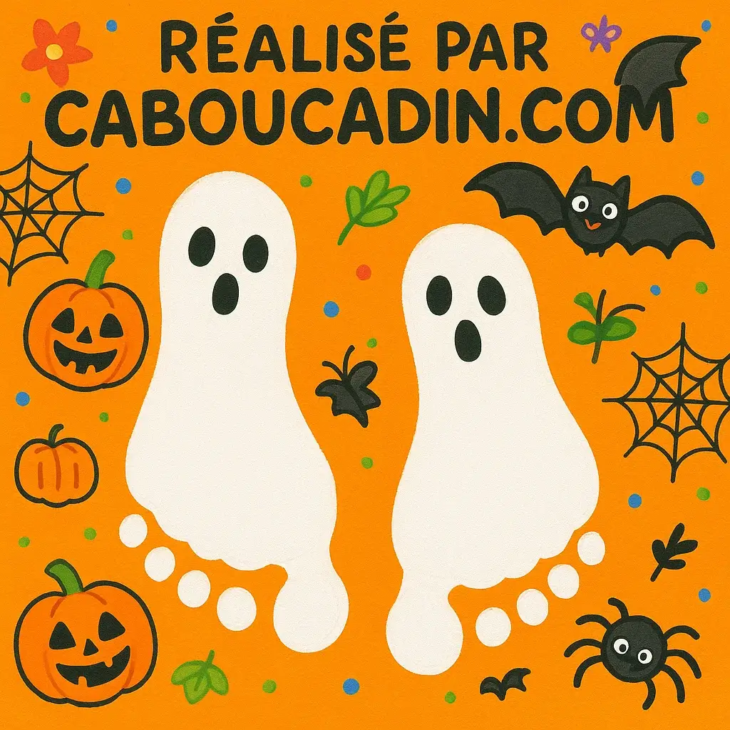 halloween avec empreintes de pieds 2