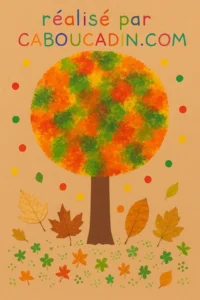 Activité d’automne pour enfants : crée un arbre plein de couleurs avec peinture et éponge arbre-automnavec-empreintes-eponges-et-peinture-3
