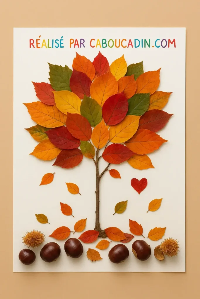 Activité d’automne pour enfants : fabrique un arbre coloré avec des feuilles ramassées en forêt Activité d’automne pour enfants : fabrique un arbre coloré avec des feuilles ramassées en forêt