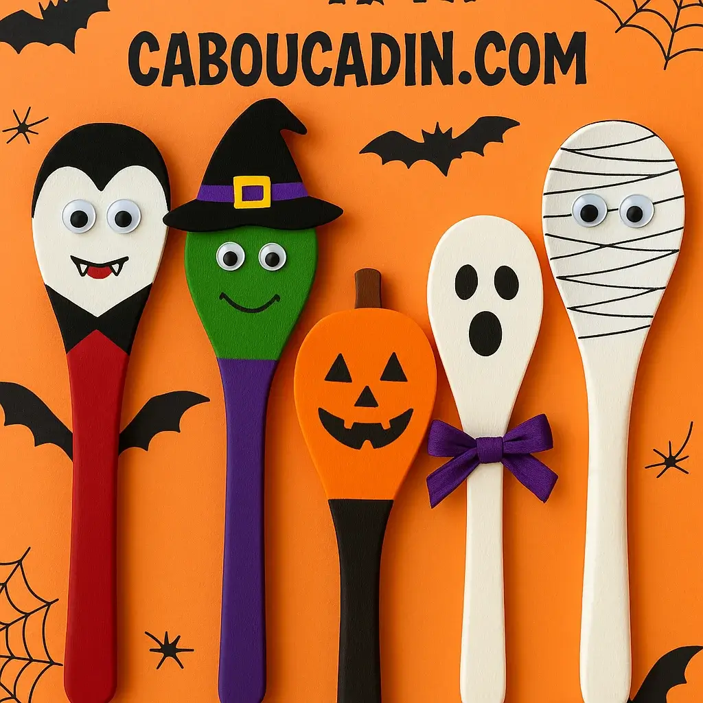 cuillieres en bois halloween 1