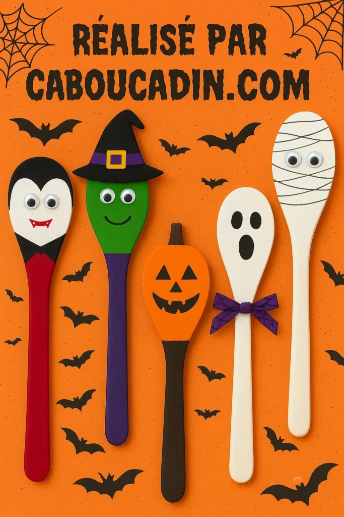 cuillieres en bois halloween 3
