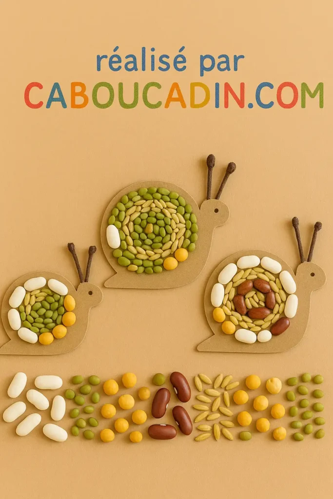 escargot realise a partir de legumes sec 3