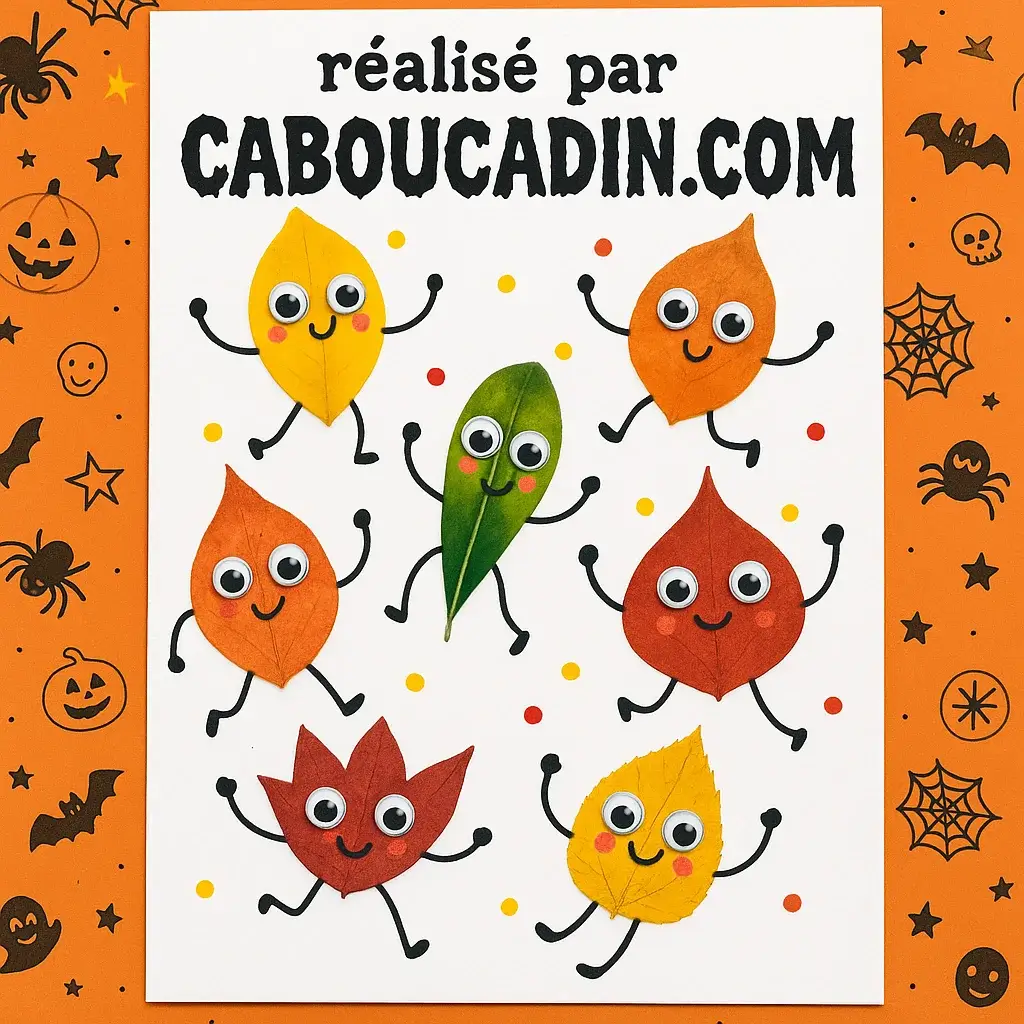 feuilles mortes monstres Halloween 1