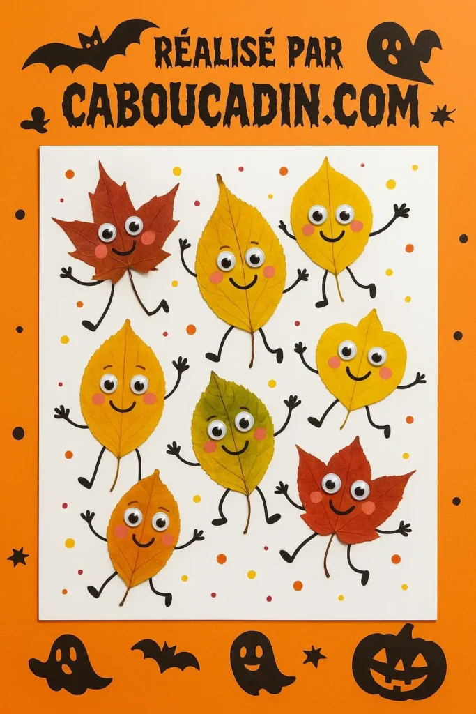 feuilles mortes monstres Halloween 2