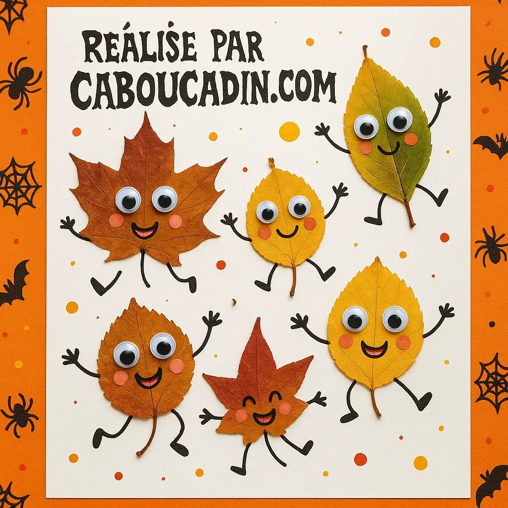 feuilles mortes monstres Halloween 3