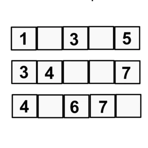 10 Fiches maternelles : compléter la suite des nombres – ordre croissant