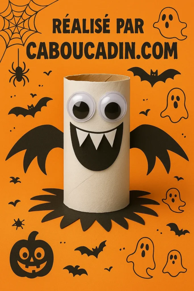 monstre halloween rouleau en carton 3