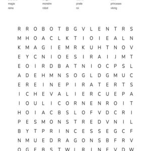 10 grilles de mots mêlés sur le thème des héros