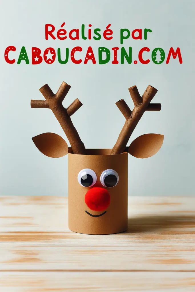 renne de noel avec rouleau en carton 3