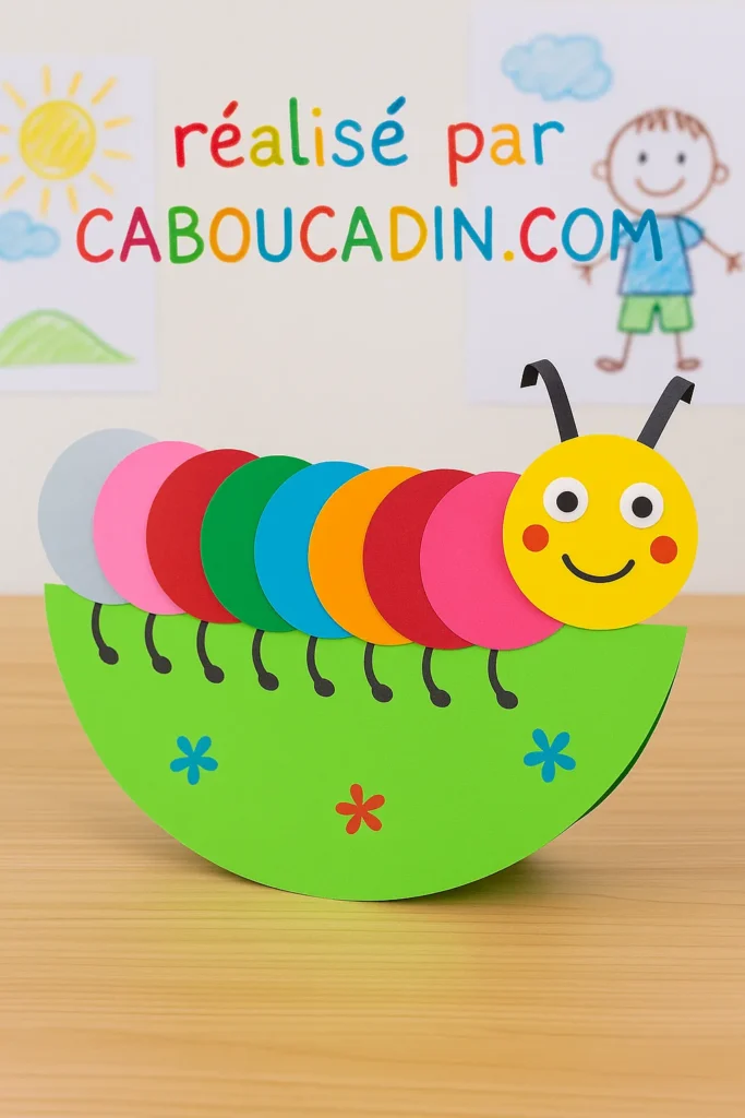 chenille avec ronds papier multicolore 2 2 11zon