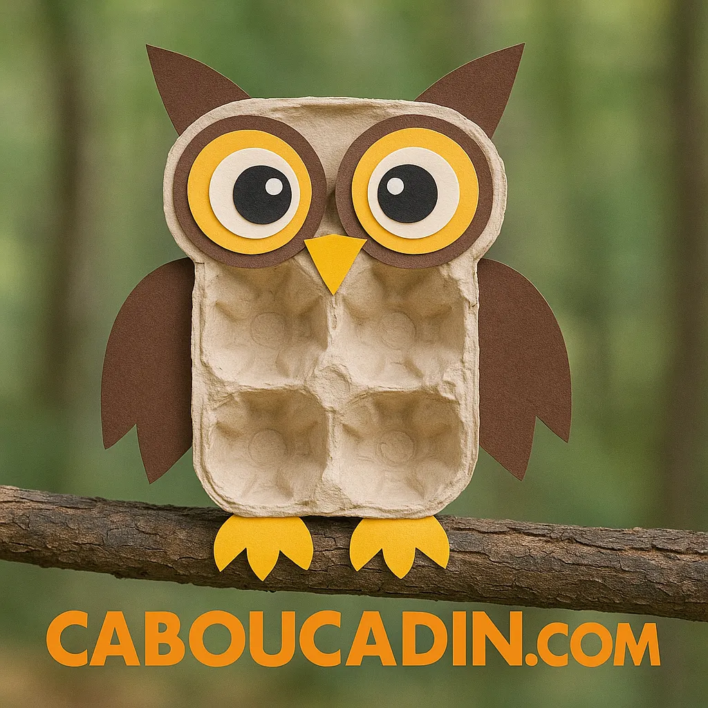 Hibou en boîte à œufs : bricolage facile, recyclé et trop chou pour les enfants hibou avec boite en carton oeuf 3 3 11zon