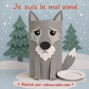 Le loup mal-aimĂ© en rouleau de carton : bricolage enfant plein dâĂ©motions et trop touchant loup-mal-aime-avec-rouleau-en-carton_2_11zon