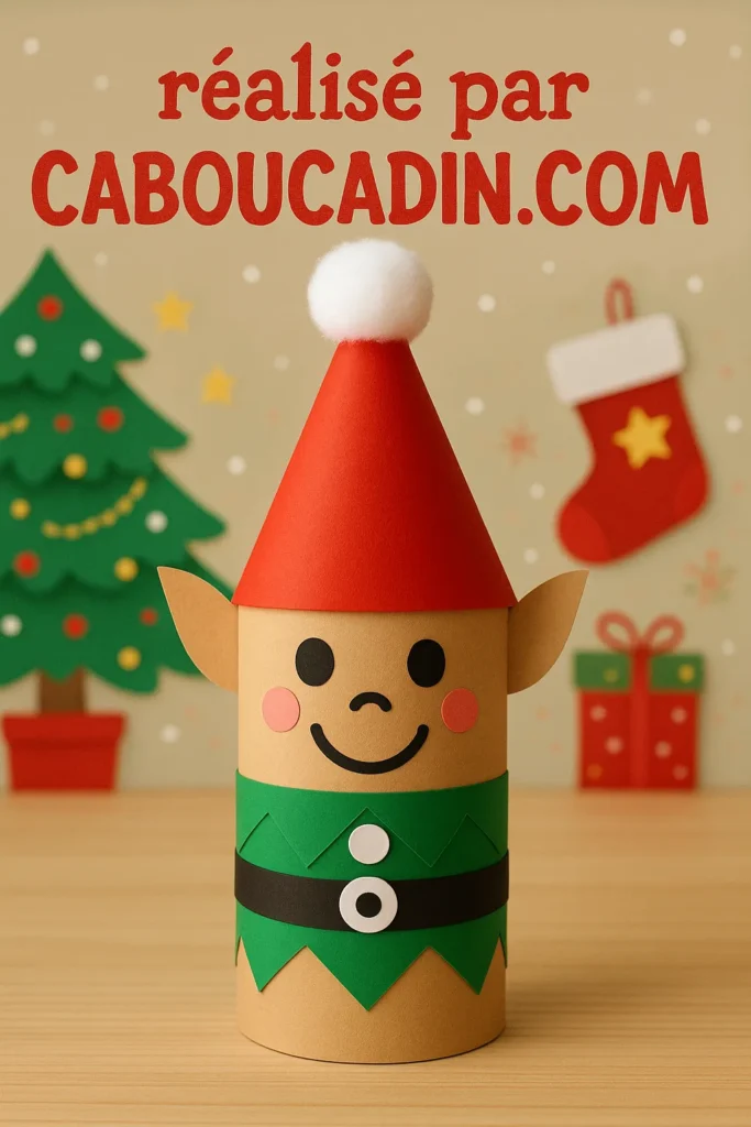 lutin de noel avec rouleau en carton 3