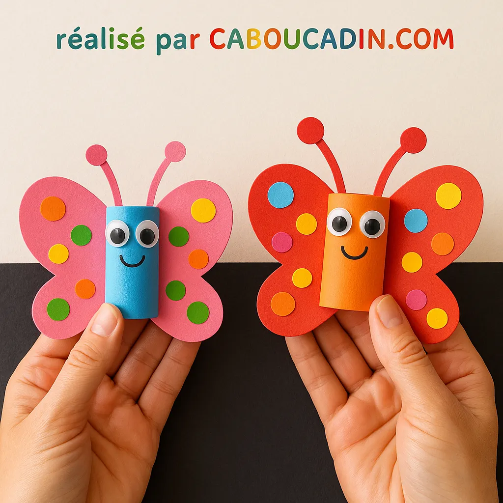 papillons colore avec rouleau en carton 1 3 11zon