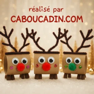 Rennes de Noël en rouleaux de carton : le bricolage facile et trop mignon pour enfants renne-de-noel-avec-rouleau-en carton-horizontal-2