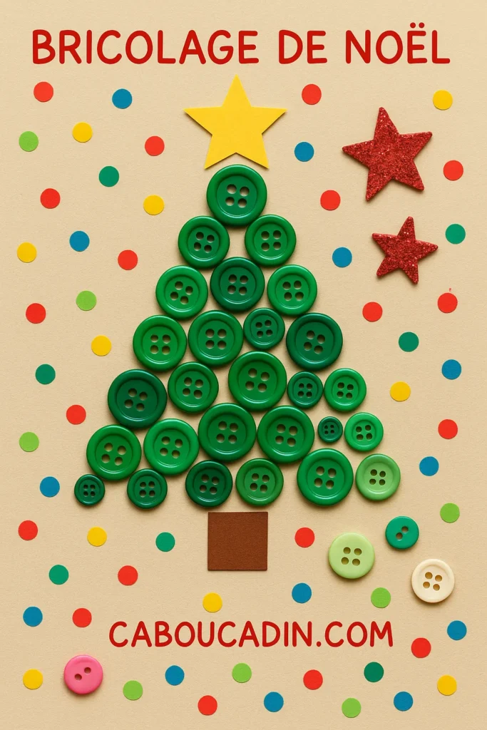 sapin noel avec des boutons 2