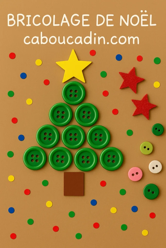 sapin noel avec des boutons 4