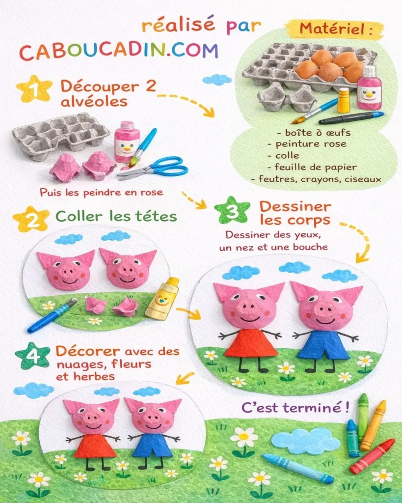 illustration tuto cochons peppa avec boite oeufs carton 2 11zon