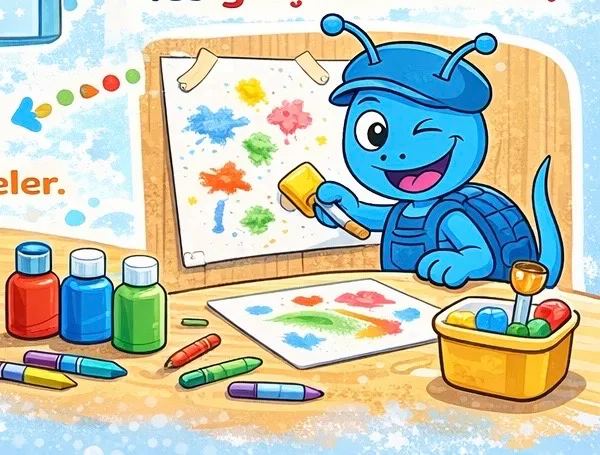 Peindre avec des glaçons colorés : activité créative facile pour enfants peindre avec des glacons colores 3