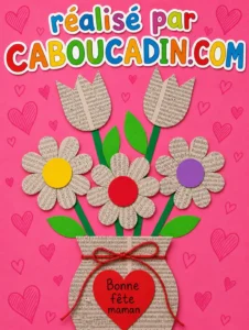 bouquet-fleurs-avec-papier-journal-fete-mere