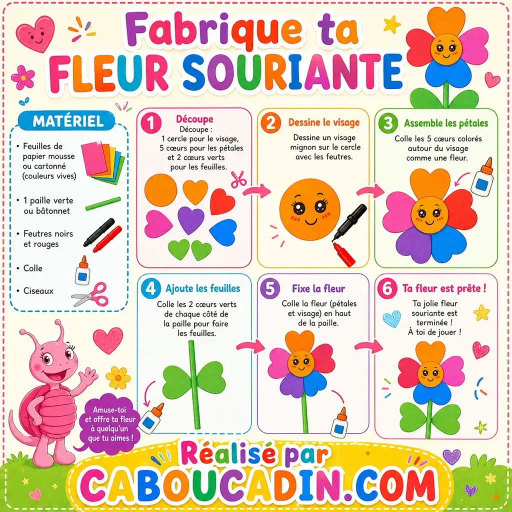 Bricolage fleurs en papier pour enfants carte fete meres fleurs en papier