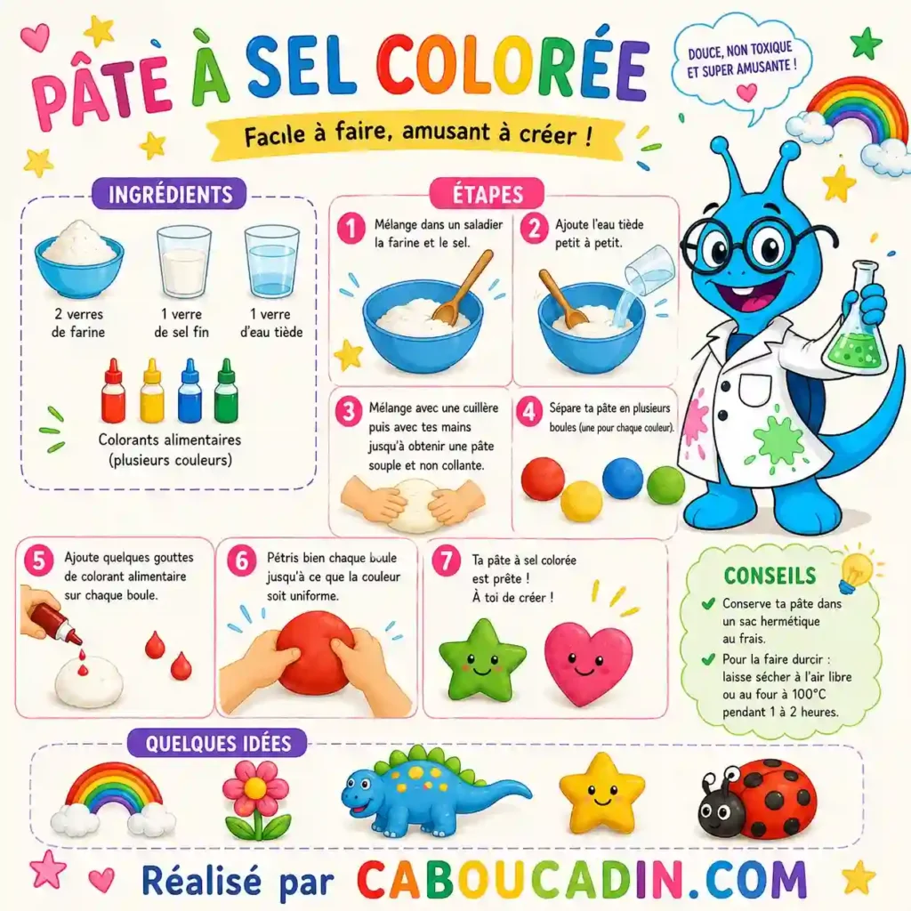 illustration tuto fabriquer pate a sel facile