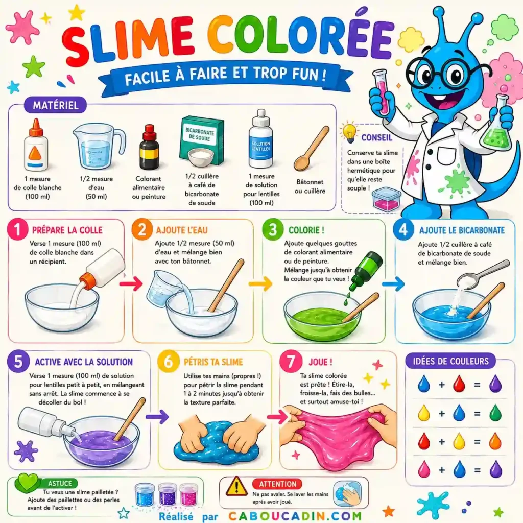 illustration tuto fabriquer slime facile