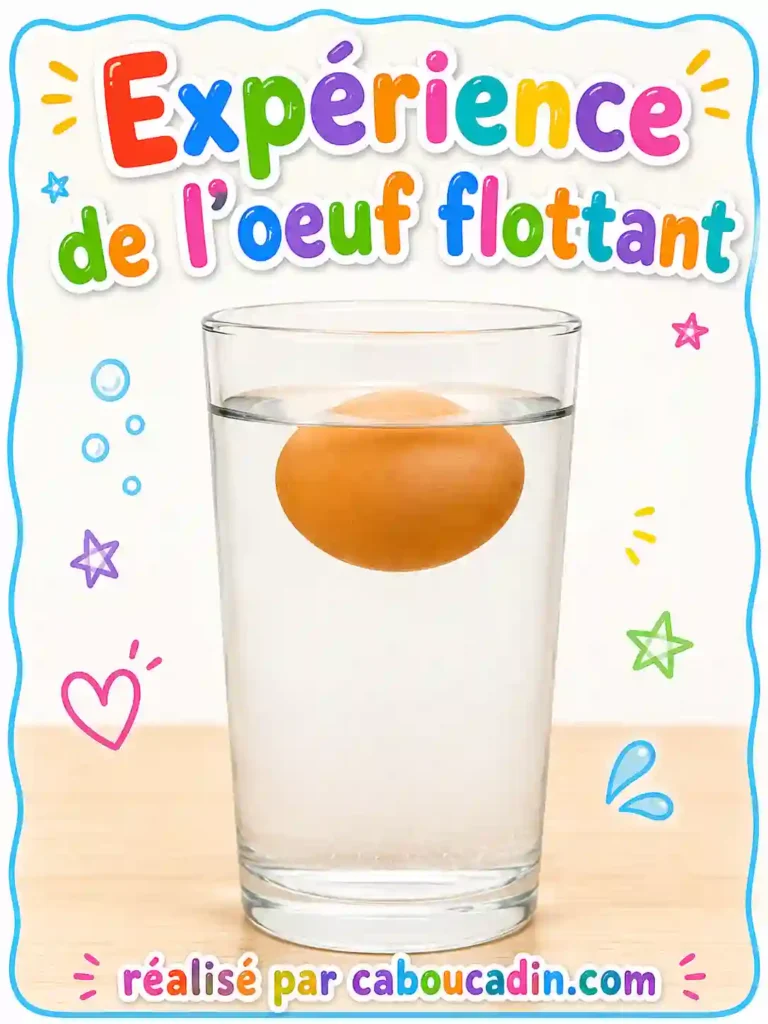 experience oeuf qui flotte