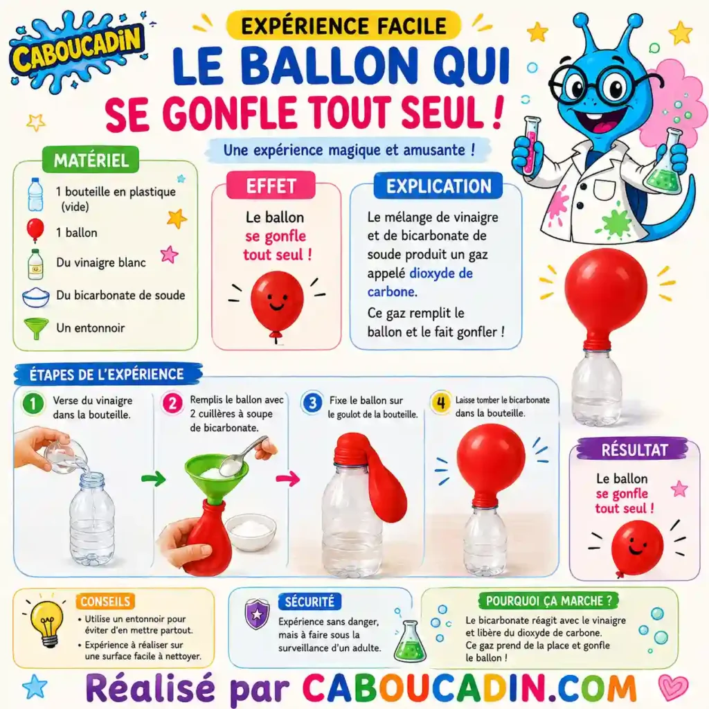 illustration tuto ballon qui se gonfle tout seul